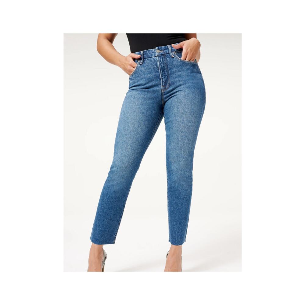 NWT Good American Good Classic Raw Hem Hi-Rise Size 8/29